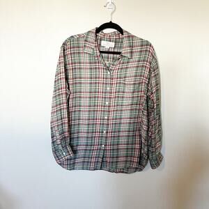 Trovata birds of paradise soft cotton flannel shirt size large
